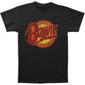 Black - Front - David Bowie Unisex Adult Diamond Dogs Vintage Logo T-Shirt