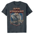 Charcoal Grey - Front - Rod Stewart Unisex Adult Forever Crest Cotton T-Shirt