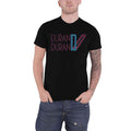 Black - Front - Duran Duran Unisex Adult Double Logo Cotton T-Shirt