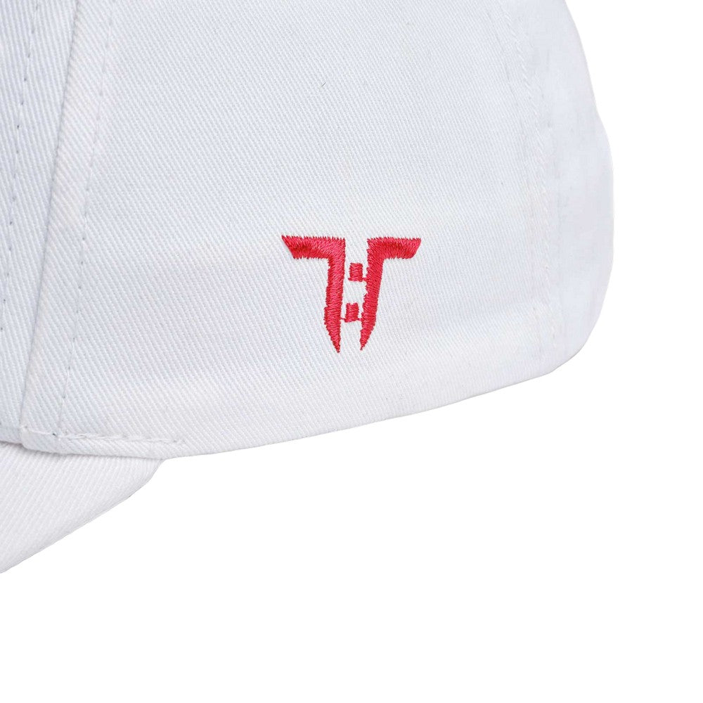 White-Red - Back - Tokyo Time Unisex Adult Pride UFC Logo Baseball Cap