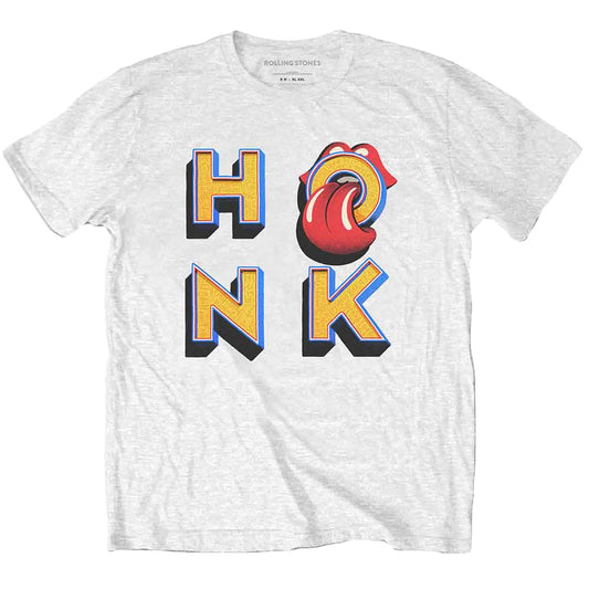 White - Front - The Rolling Stones Unisex Adult Honk T-Shirt