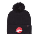Black-Red - Front - Tokyo Time Unisex Adult Japan Bobble Beanie