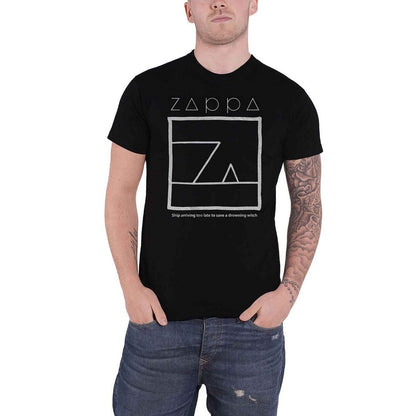 Black - Front - Frank Zappa Unisex Adult Drowning Witch Cotton T-Shirt