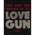 Black - Side - Kiss Unisex Adult Pull The Trigger Cotton T-Shirt