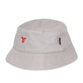 Grey-Red - Back - Tokyo Time Childrens-Kids Logo Bucket Hat