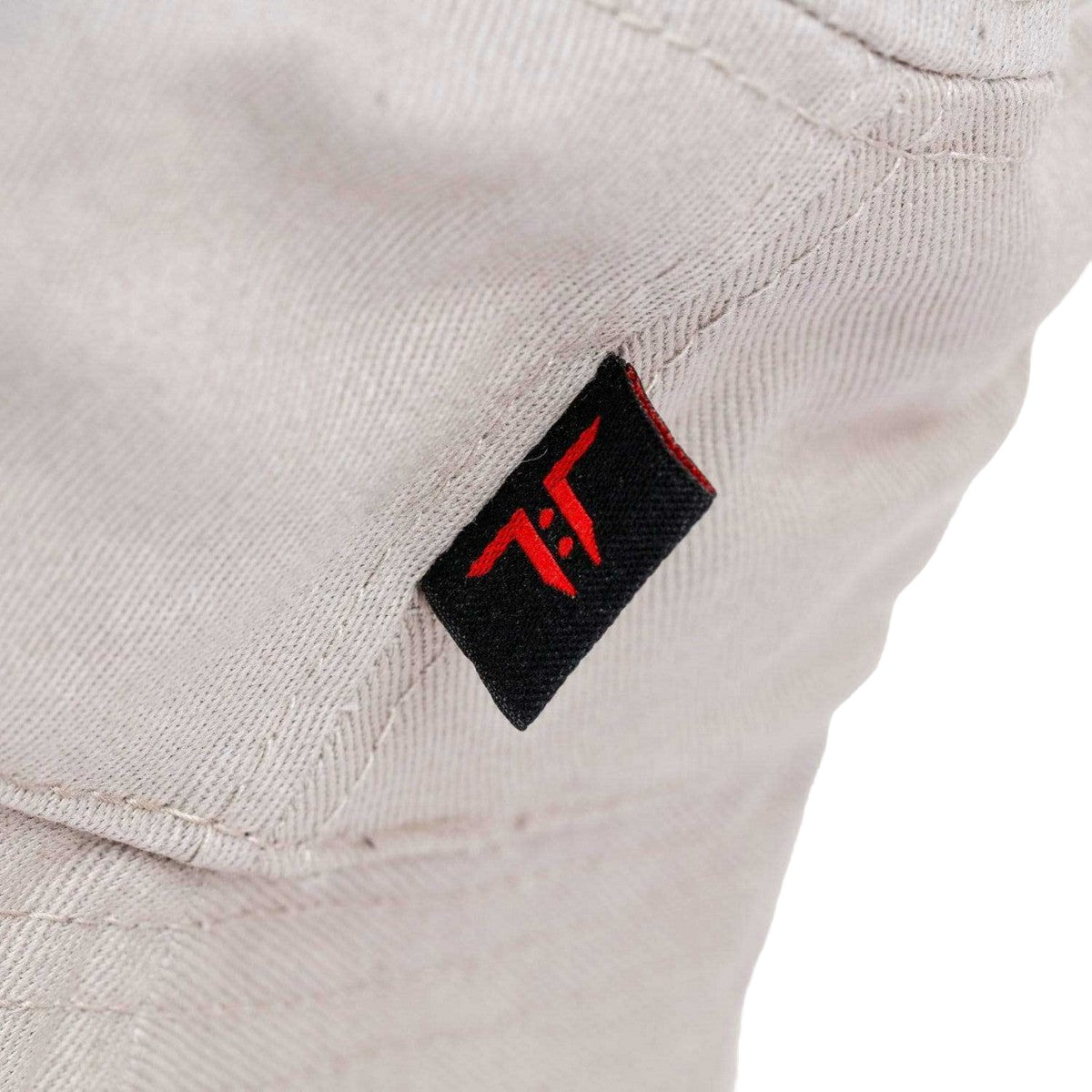 Grey-Red - Side - Tokyo Time Childrens-Kids Logo Bucket Hat