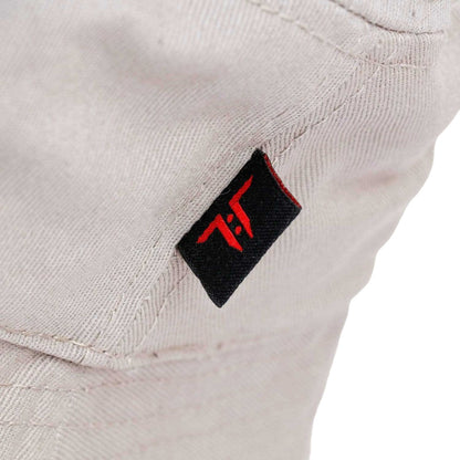 Grey-Red - Side - Tokyo Time Childrens-Kids Logo Bucket Hat
