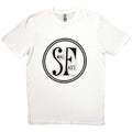 White - Front - Small Faces Unisex Adult Logo Cotton T-Shirt