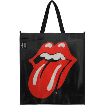 Black-Red - Front - The Rolling Stones Classic Tongue Tote Bag