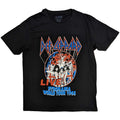 Black - Front - Def Leppard Unisex Adult Pyro World Tour Cotton T-Shirt