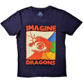 Navy Blue - Front - Imagine Dragons Unisex Adult Eye Cotton T-Shirt