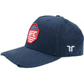 Navy Blue-Red - Side - Tokyo Time Unisex Adult UFC Logo Baseball Cap