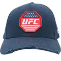 Navy Blue-Red - Front - Tokyo Time Unisex Adult UFC Logo Baseball Cap