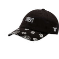 Black-White - Front - Tokyo Time Unisex Adult UFC Paisley Baseball Cap