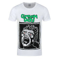White - Front - Green Day Unisex Adult Screaming Face T-Shirt