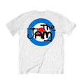 White - Back - The Jam Unisex Adult Target Logo Back Print Short-Sleeved T-Shirt