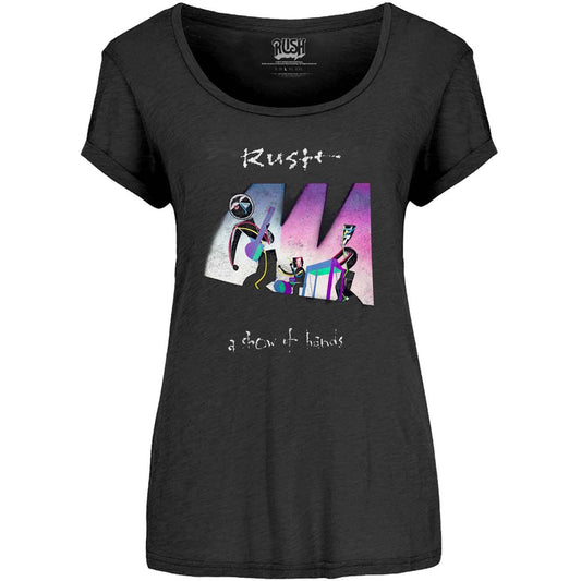 Black - Front - Rush Womens-Ladies Show Of Hands Cotton T-Shirt