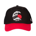Black-Red-White - Front - Tokyo Time Unisex Adult Kanagawa Baseball Cap