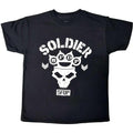 Black - Front - Five Finger Death Punch Childrens-Kids Soldier Cotton T-Shirt