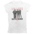White - Front - The Killers Womens-Ladies Battle Born Cotton T-Shirt