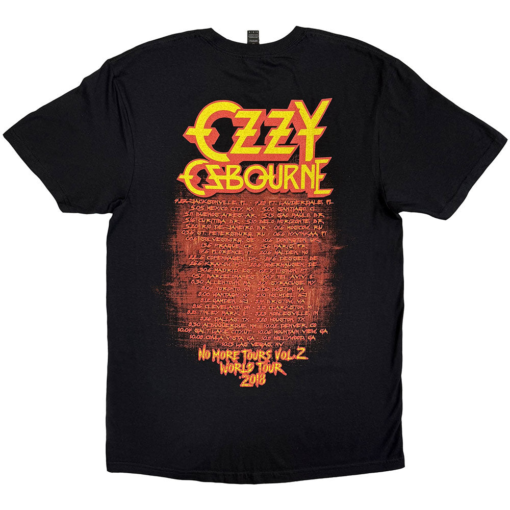 Black - Back - Ozzy Osbourne Unisex Adult No More Tears Vol. 2. Cotton T-Shirt