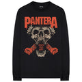 Black - Front - Pantera Unisex Adult Mouth For War Cotton Long-Sleeved T-Shirt