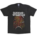 Charcoal Grey - Front - Queens Of The Stone Age Unisex Adult Meteor Shower Cotton T-Shirt
