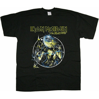 Black - Front - Iron Maiden Unisex Adult Live After Death T-Shirt