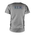 Grey - Back - R.E.M Unisex Adult Automatic Back Print Cotton T-Shirt