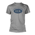 Grey - Front - R.E.M Unisex Adult Automatic Back Print Cotton T-Shirt