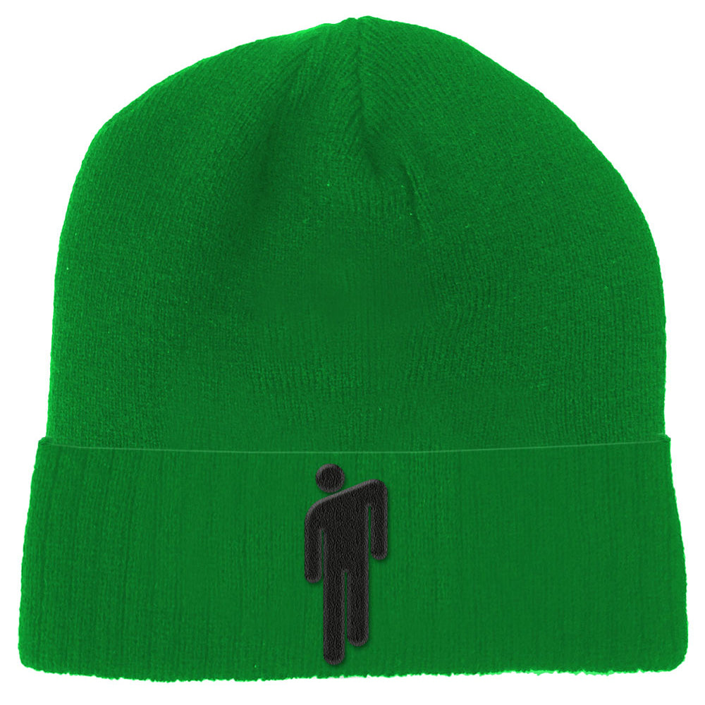 Jellybean Green - Back - Billie Eilish Unisex Adult Blohsh Logo Beanie & Gloves Set
