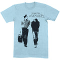 Light Blue - Front - Simon & Garfunkel Unisex Adult Walking Cotton T-Shirt