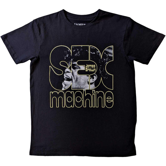 Black - Front - James Brown Unisex Adult Sex Machine Cotton T-Shirt
