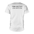 White - Back - Rage Against the Machine Unisex Adult Calm Like A Bomb T-Shirt