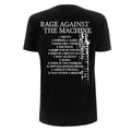 Black - Back - Rage Against the Machine Unisex Adult Bola Album Cover T-Shirt
