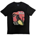 Black - Front - Meat Loaf Unisex Adult Bat Out Of Hell Cover Cotton Back Print T-Shirt