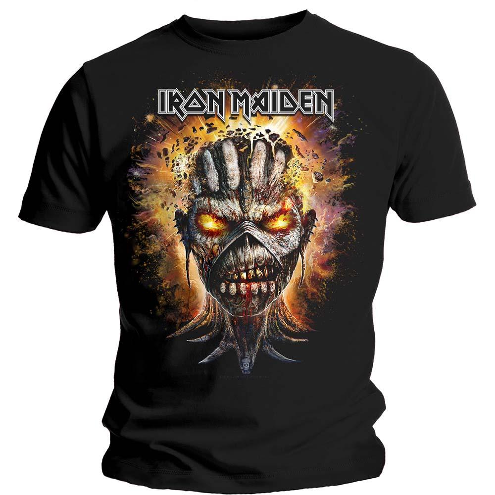 Black - Front - Iron Maiden Unisex Adult Eddie Exploding Head T-Shirt