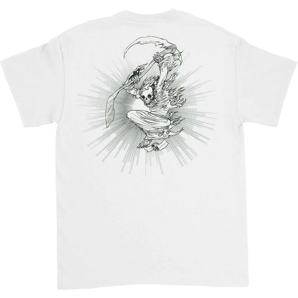 White - Back - Avenged Sevenfold Unisex Adult Land of Cain Cotton T-Shirt