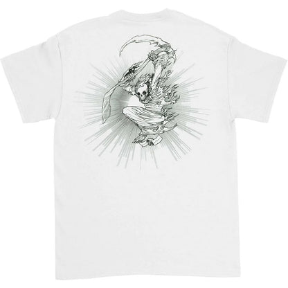 White - Back - Avenged Sevenfold Unisex Adult Land of Cain Cotton T-Shirt