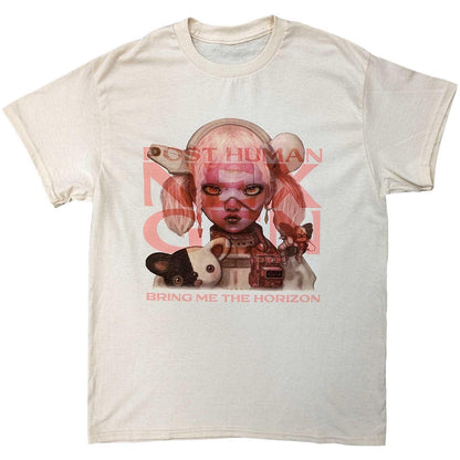 Natural - Front - Bring Me The Horizon Unisex Adult Imprint Nex Gen Cotton T-Shirt