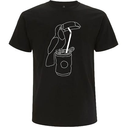 Black - Front - Catfish And The Bottlemen Unisex Adult Toucan Cotton Back Print T-Shirt