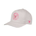 Grey-Pink - Back - Tokyo Time Unisex Adult Core Logo Baseball Cap