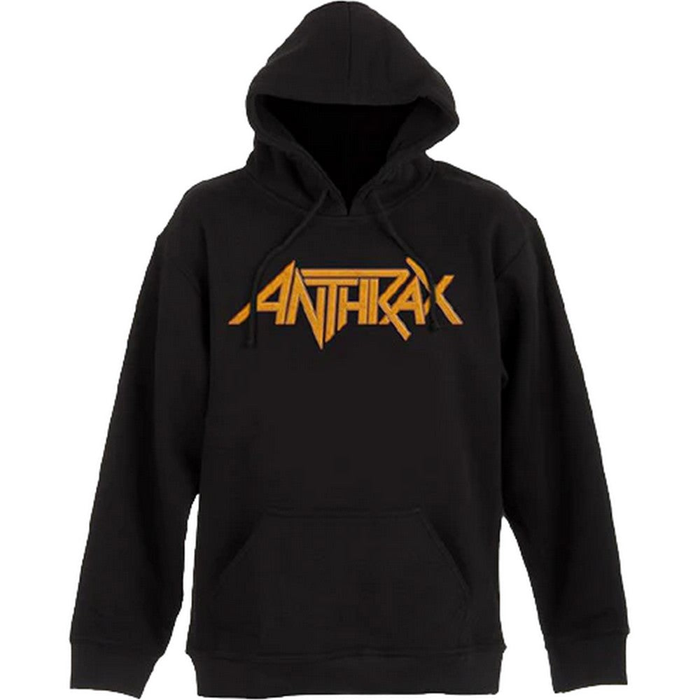Black - Front - Anthrax Unisex Adult Evil Twin Back Print Pullover Hoodie