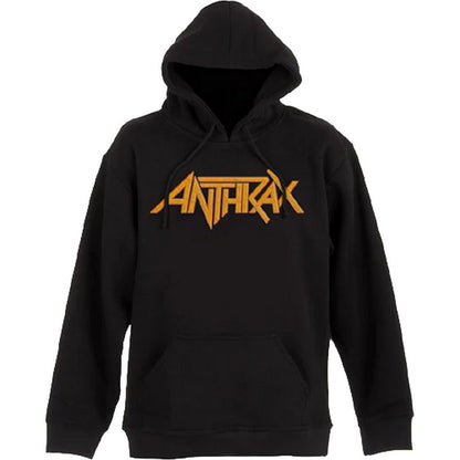 Black - Front - Anthrax Unisex Adult Evil Twin Back Print Pullover Hoodie