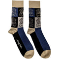 Navy Blue - Front - Queen Unisex Adult Block Logo Socks