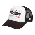 White-Black - Front - Tokyo Time Unisex Adult Pride Trucker Cap