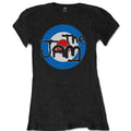 Black - Front - The Jam Womens-Ladies Target Logo Cotton T-Shirt