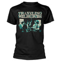 Black - Front - The Traveling Wilburys Unisex Adult Performing T-Shirt