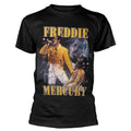 Black - Front - Freddie Mercury Unisex Adult Live Homage T-Shirt