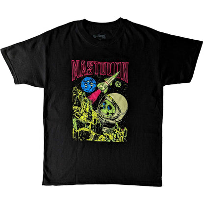 Black - Front - Mastodon Childrens-Kids Space Colorization Cotton T-Shirt